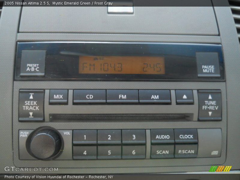 Mystic Emerald Green / Frost Gray 2005 Nissan Altima 2.5 S