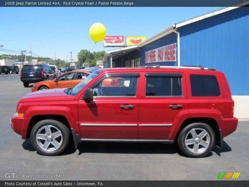 Red Crystal Pearl / Pastel Pebble Beige 2008 Jeep Patriot Limited 4x4
