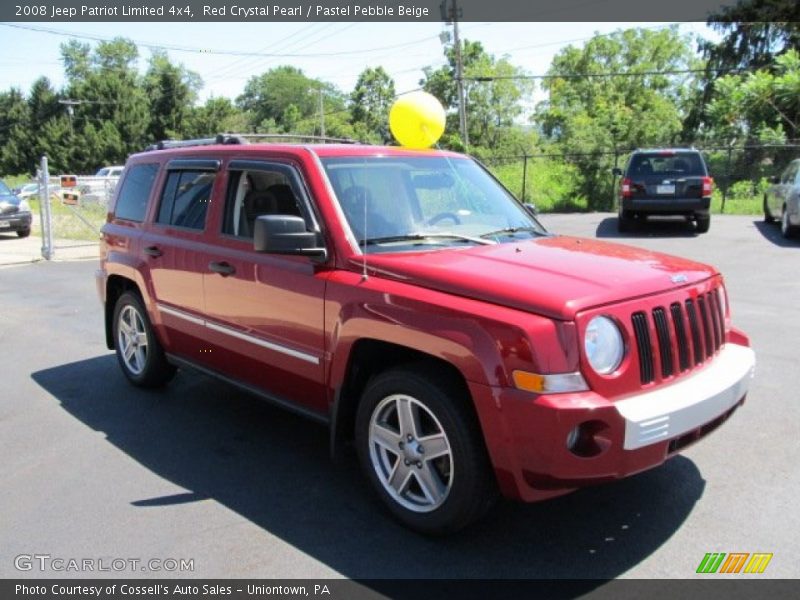 Red Crystal Pearl / Pastel Pebble Beige 2008 Jeep Patriot Limited 4x4