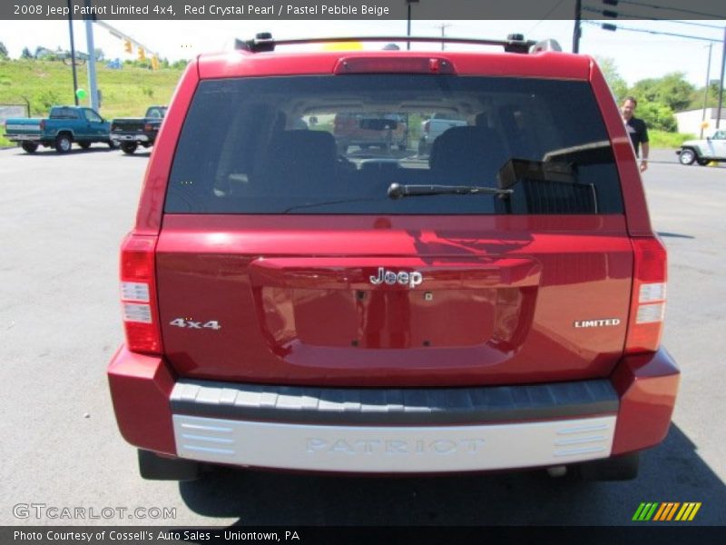 Red Crystal Pearl / Pastel Pebble Beige 2008 Jeep Patriot Limited 4x4