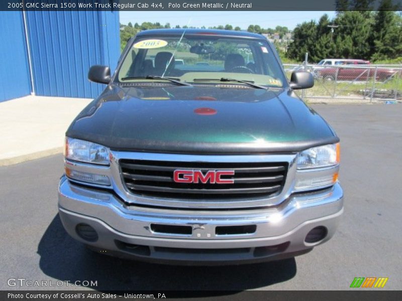 Polo Green Metallic / Neutral 2005 GMC Sierra 1500 Work Truck Regular Cab 4x4