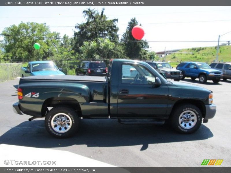 Polo Green Metallic / Neutral 2005 GMC Sierra 1500 Work Truck Regular Cab 4x4