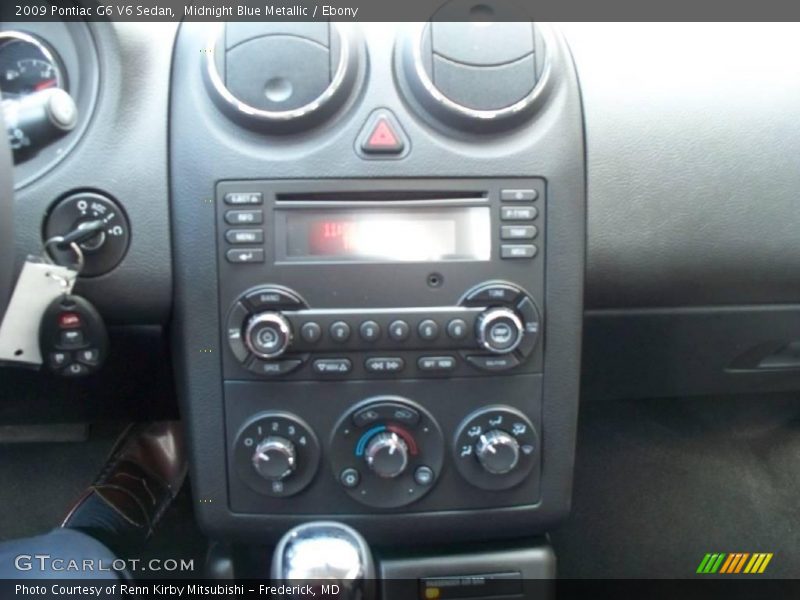 Midnight Blue Metallic / Ebony 2009 Pontiac G6 V6 Sedan