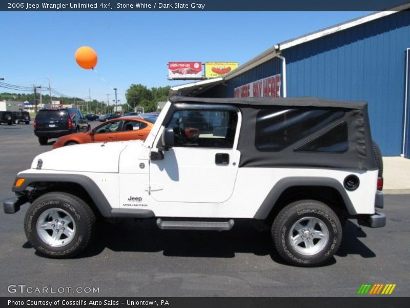 Stone White / Dark Slate Gray 2006 Jeep Wrangler Unlimited 4x4