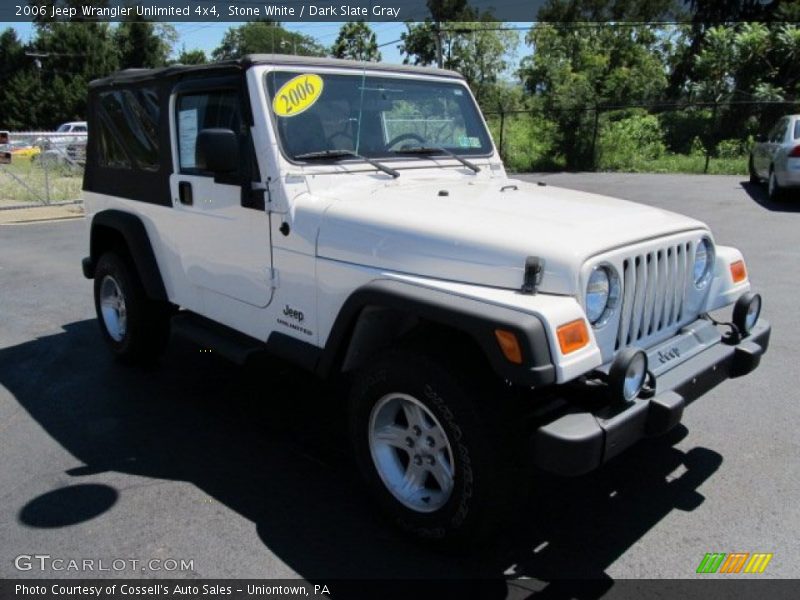 Stone White / Dark Slate Gray 2006 Jeep Wrangler Unlimited 4x4