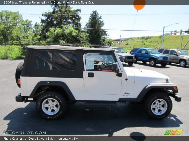 Stone White / Dark Slate Gray 2006 Jeep Wrangler Unlimited 4x4