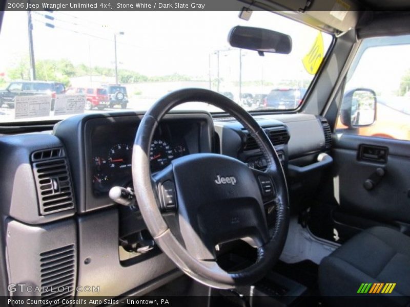 Stone White / Dark Slate Gray 2006 Jeep Wrangler Unlimited 4x4