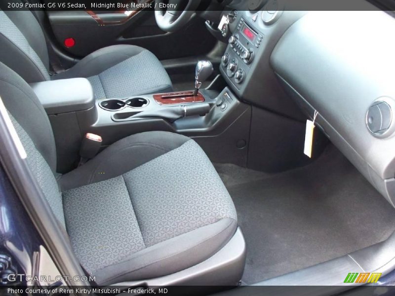 Midnight Blue Metallic / Ebony 2009 Pontiac G6 V6 Sedan