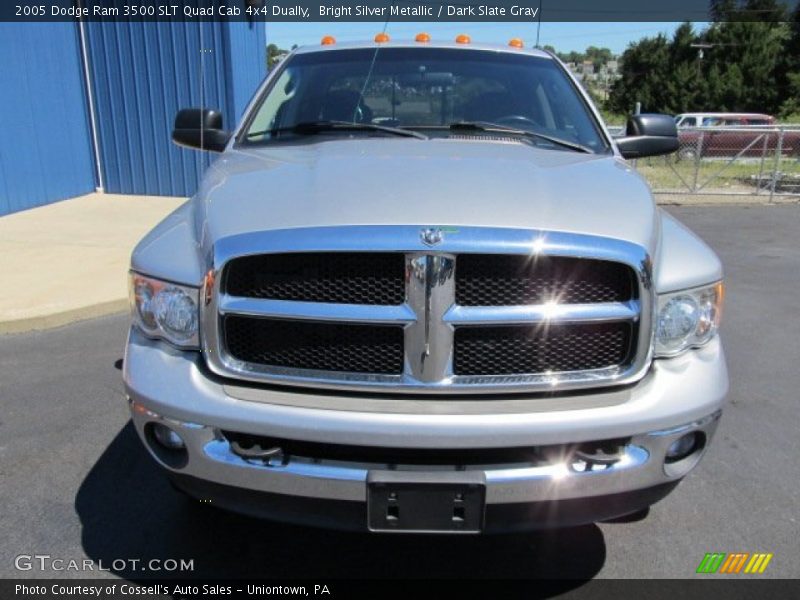 Bright Silver Metallic / Dark Slate Gray 2005 Dodge Ram 3500 SLT Quad Cab 4x4 Dually