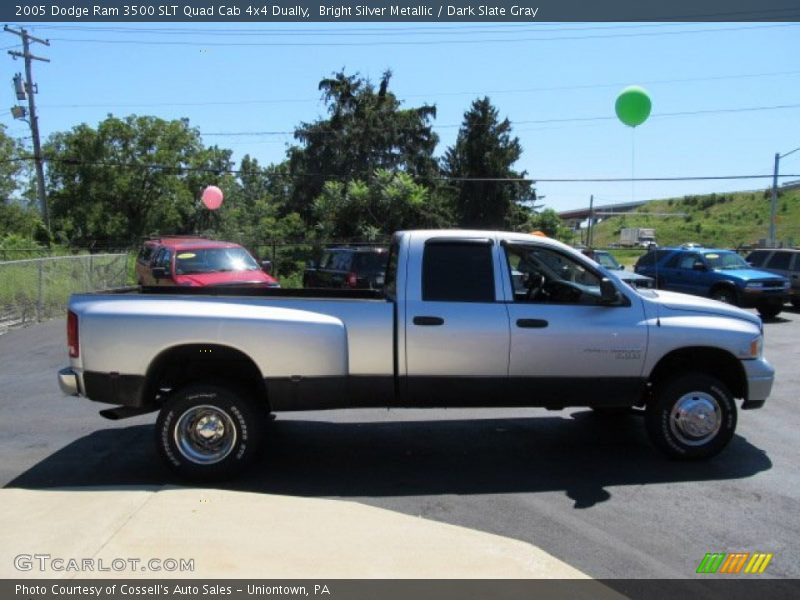 Bright Silver Metallic / Dark Slate Gray 2005 Dodge Ram 3500 SLT Quad Cab 4x4 Dually
