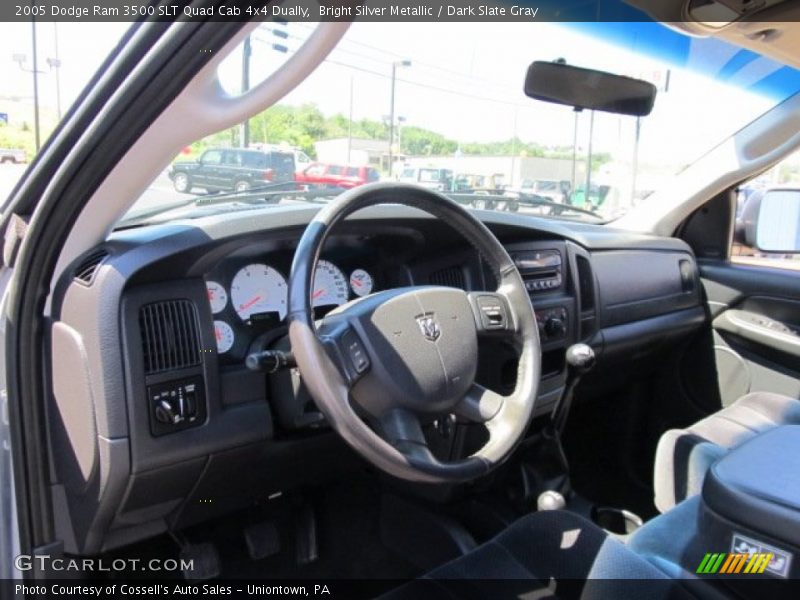 Bright Silver Metallic / Dark Slate Gray 2005 Dodge Ram 3500 SLT Quad Cab 4x4 Dually