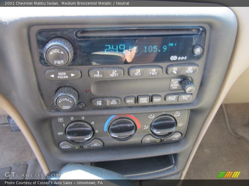 Medium Bronzemist Metallic / Neutral 2001 Chevrolet Malibu Sedan