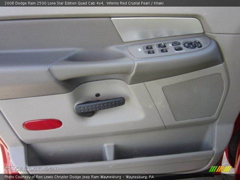 Inferno Red Crystal Pearl / Khaki 2008 Dodge Ram 2500 Lone Star Edition Quad Cab 4x4