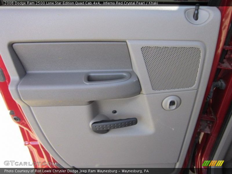 Inferno Red Crystal Pearl / Khaki 2008 Dodge Ram 2500 Lone Star Edition Quad Cab 4x4