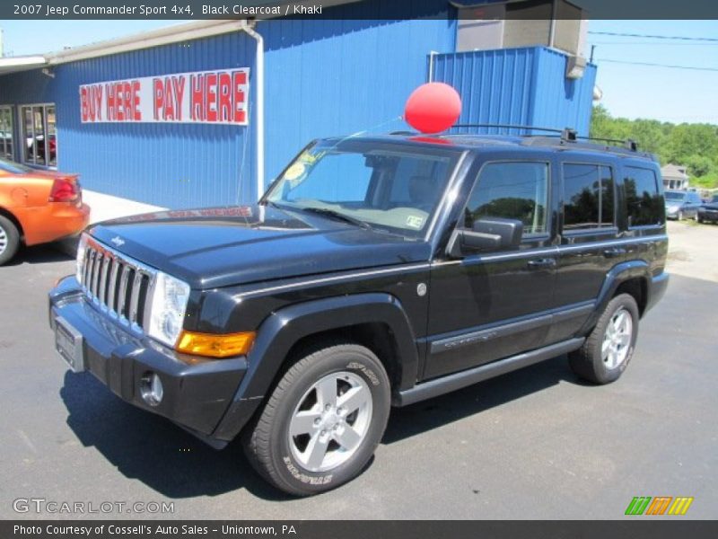 Black Clearcoat / Khaki 2007 Jeep Commander Sport 4x4