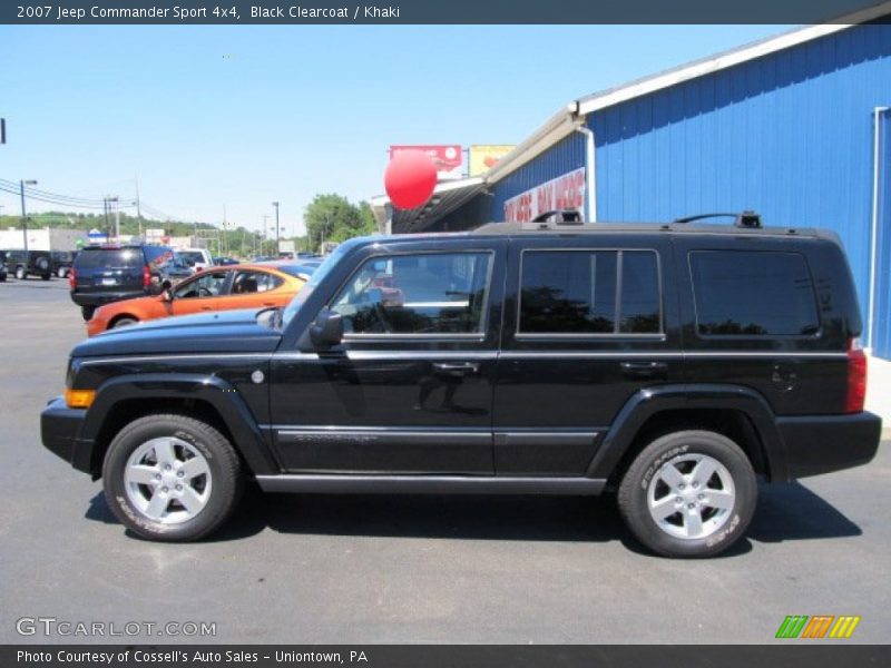 Black Clearcoat / Khaki 2007 Jeep Commander Sport 4x4