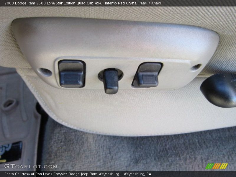 Inferno Red Crystal Pearl / Khaki 2008 Dodge Ram 2500 Lone Star Edition Quad Cab 4x4