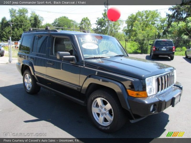 Black Clearcoat / Khaki 2007 Jeep Commander Sport 4x4