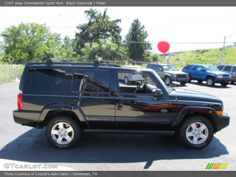 Black Clearcoat / Khaki 2007 Jeep Commander Sport 4x4