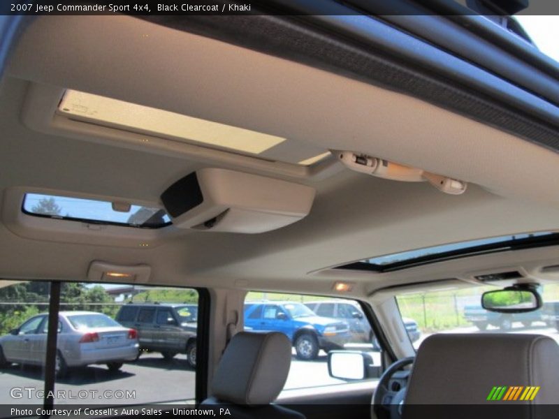 Black Clearcoat / Khaki 2007 Jeep Commander Sport 4x4