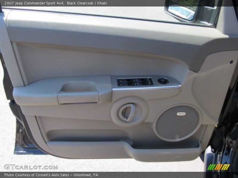 Black Clearcoat / Khaki 2007 Jeep Commander Sport 4x4