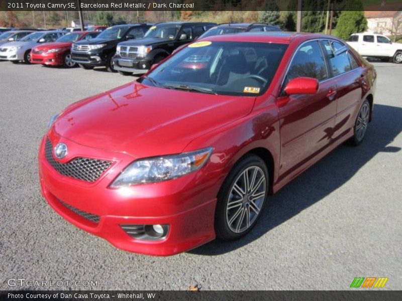 Barcelona Red Metallic / Dark Charcoal 2011 Toyota Camry SE