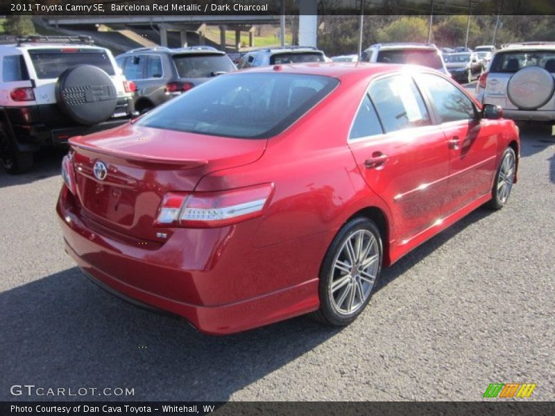 Barcelona Red Metallic / Dark Charcoal 2011 Toyota Camry SE