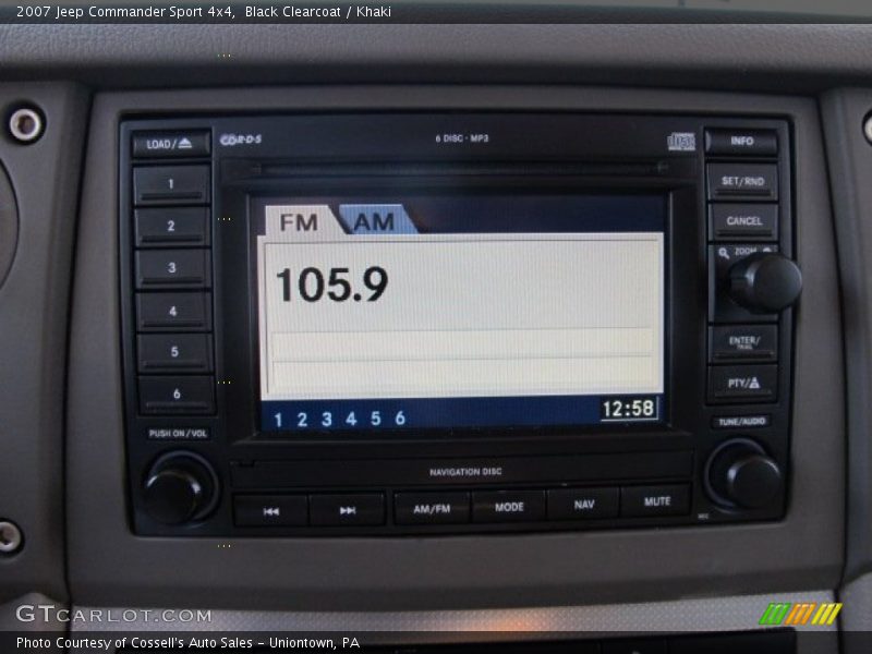 Black Clearcoat / Khaki 2007 Jeep Commander Sport 4x4