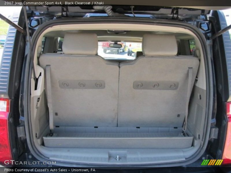 Black Clearcoat / Khaki 2007 Jeep Commander Sport 4x4