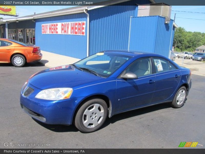 Electric Blue Metallic / Light Taupe 2007 Pontiac G6 Sedan
