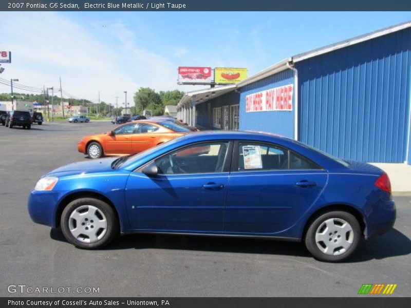 Electric Blue Metallic / Light Taupe 2007 Pontiac G6 Sedan