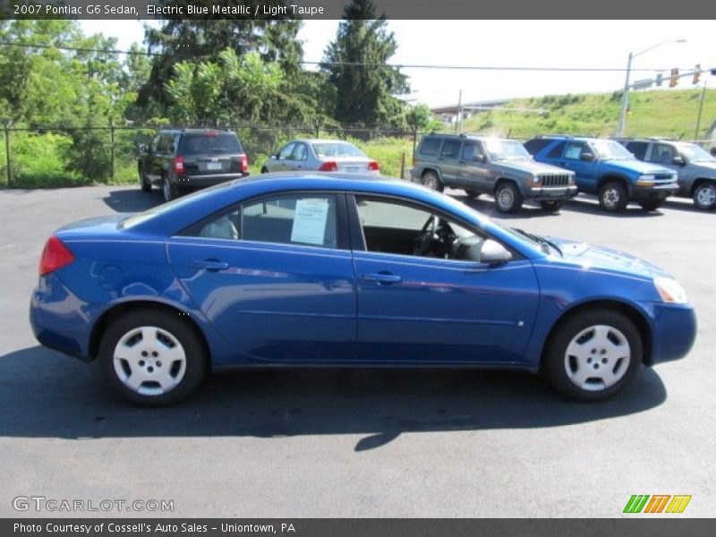 Electric Blue Metallic / Light Taupe 2007 Pontiac G6 Sedan