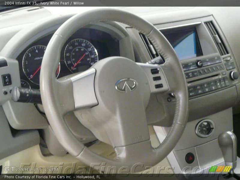 Ivory White Pearl / Willow 2004 Infiniti FX 35