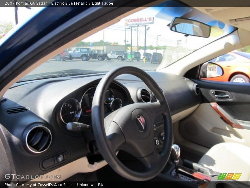 Electric Blue Metallic / Light Taupe 2007 Pontiac G6 Sedan