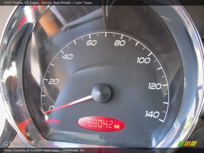 Electric Blue Metallic / Light Taupe 2007 Pontiac G6 Sedan