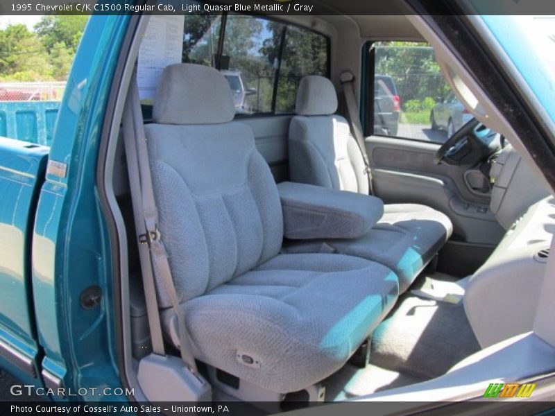 Light Quasar Blue Metallic / Gray 1995 Chevrolet C/K C1500 Regular Cab