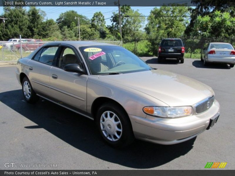 Light Sandrift Metallic / Taupe 2003 Buick Century Custom