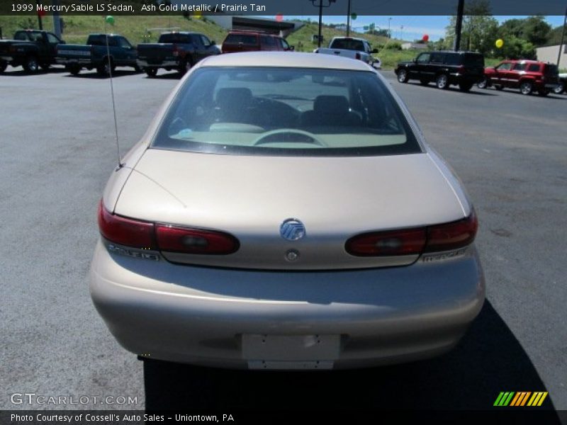 Ash Gold Metallic / Prairie Tan 1999 Mercury Sable LS Sedan