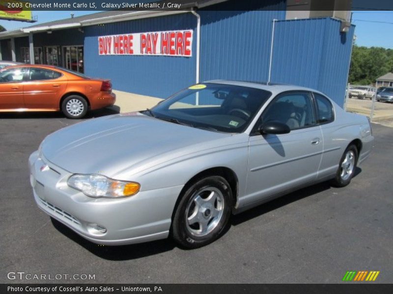 Galaxy Silver Metallic / Gray 2003 Chevrolet Monte Carlo LS