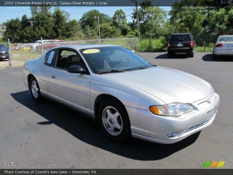 Galaxy Silver Metallic / Gray 2003 Chevrolet Monte Carlo LS