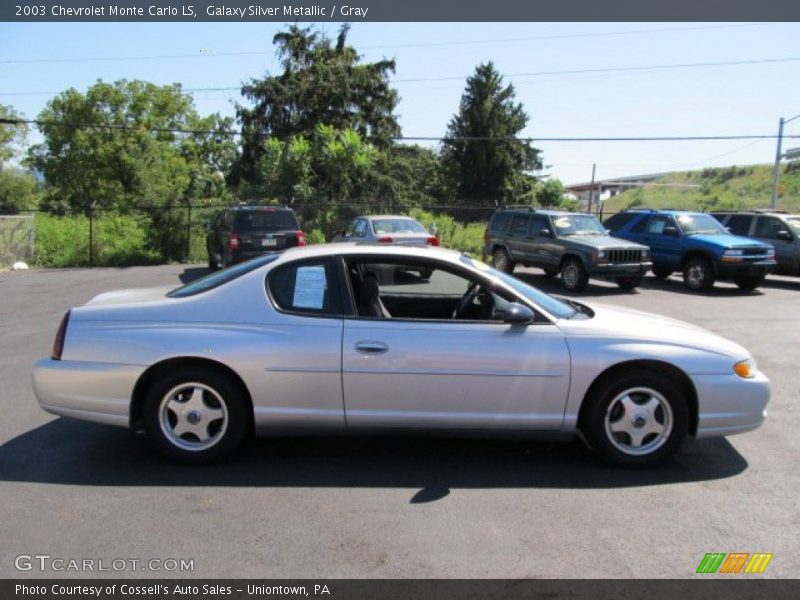 Galaxy Silver Metallic / Gray 2003 Chevrolet Monte Carlo LS