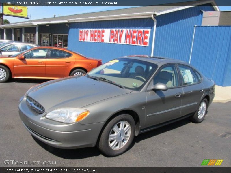 Spruce Green Metallic / Medium Parchment 2003 Ford Taurus SEL