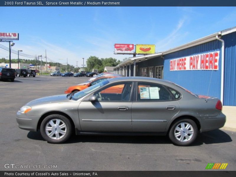 Spruce Green Metallic / Medium Parchment 2003 Ford Taurus SEL