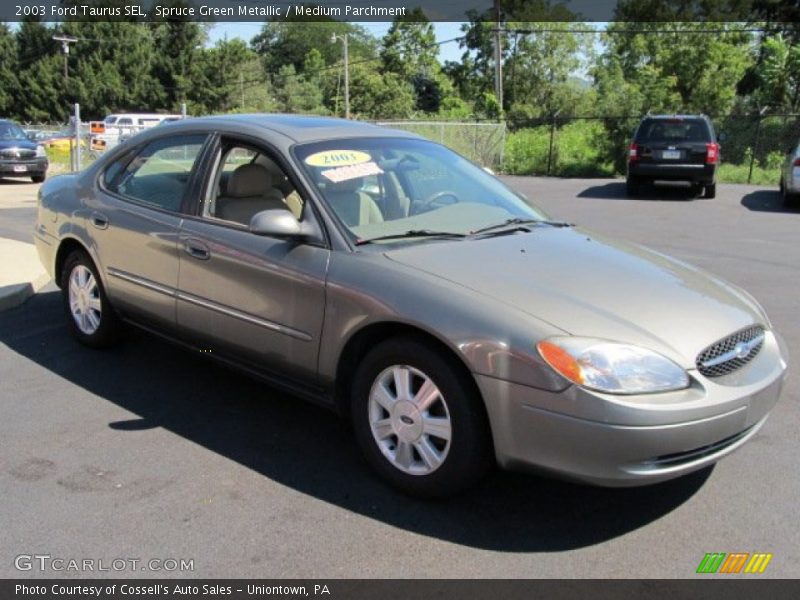 Spruce Green Metallic / Medium Parchment 2003 Ford Taurus SEL