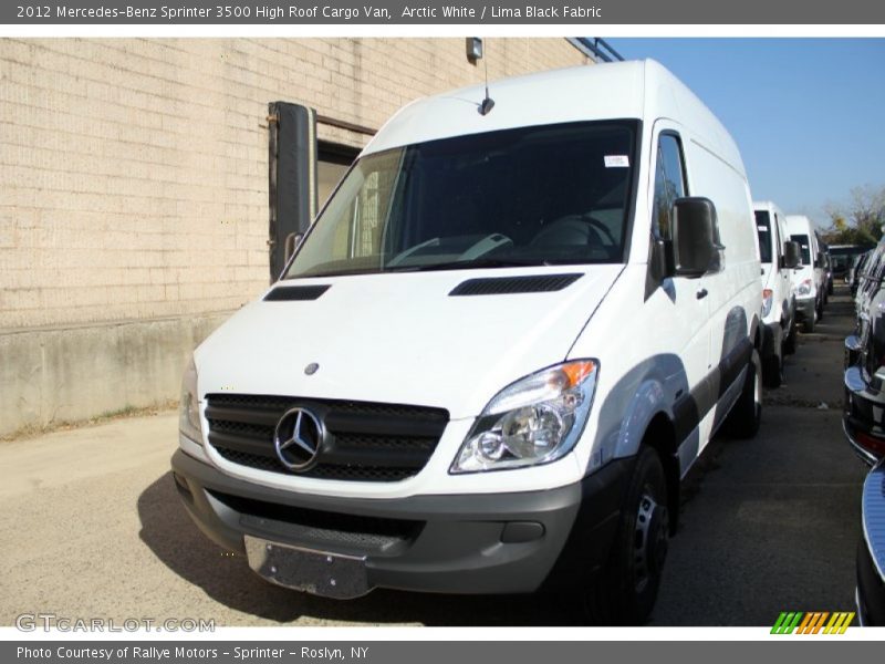 Arctic White / Lima Black Fabric 2012 Mercedes-Benz Sprinter 3500 High Roof Cargo Van
