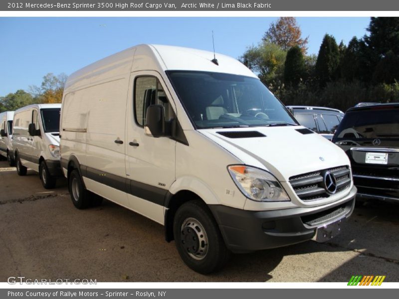 Arctic White / Lima Black Fabric 2012 Mercedes-Benz Sprinter 3500 High Roof Cargo Van