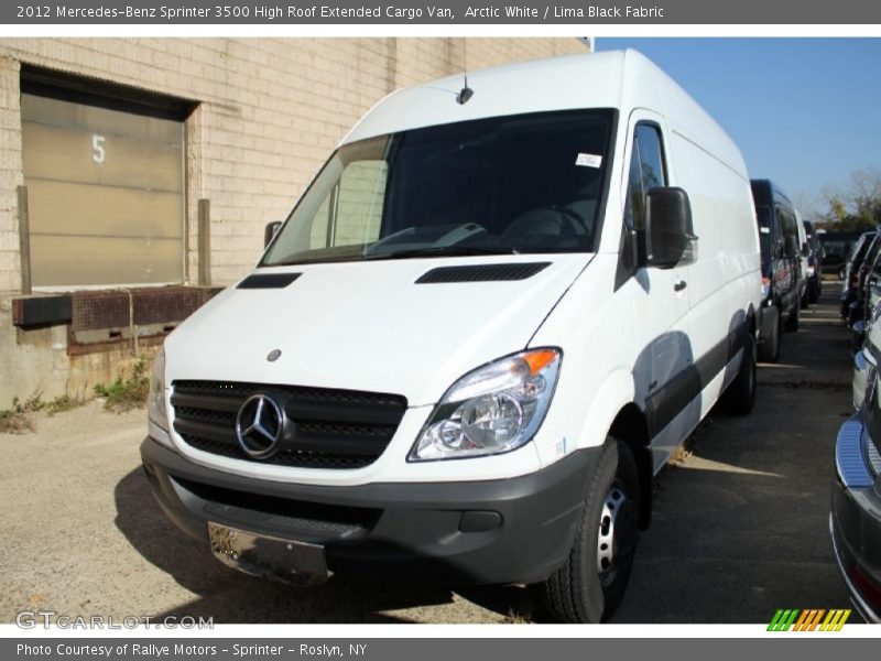 Arctic White / Lima Black Fabric 2012 Mercedes-Benz Sprinter 3500 High Roof Extended Cargo Van