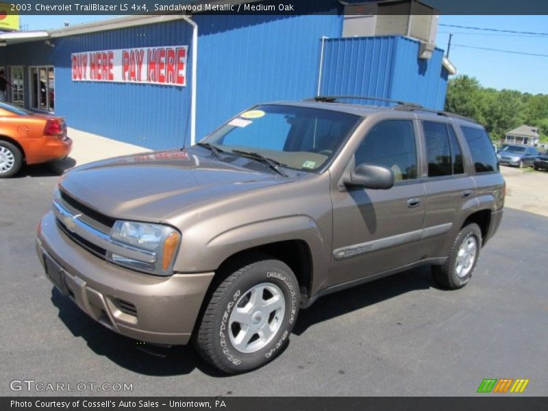 Sandalwood Metallic / Medium Oak 2003 Chevrolet TrailBlazer LS 4x4