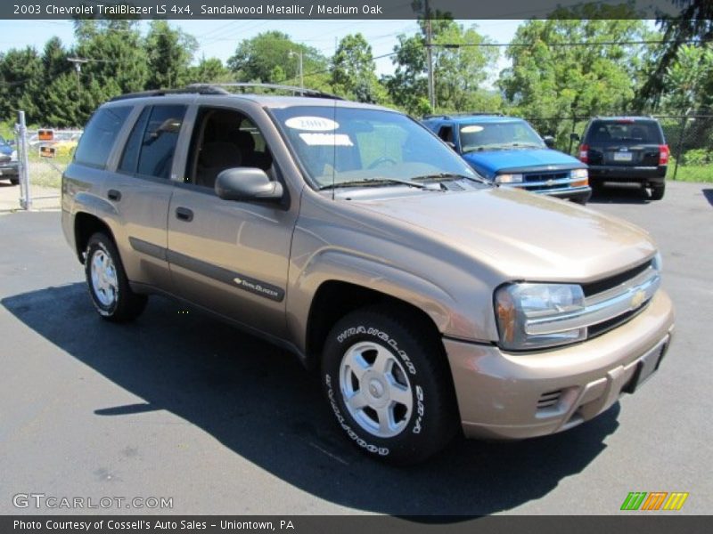 Sandalwood Metallic / Medium Oak 2003 Chevrolet TrailBlazer LS 4x4