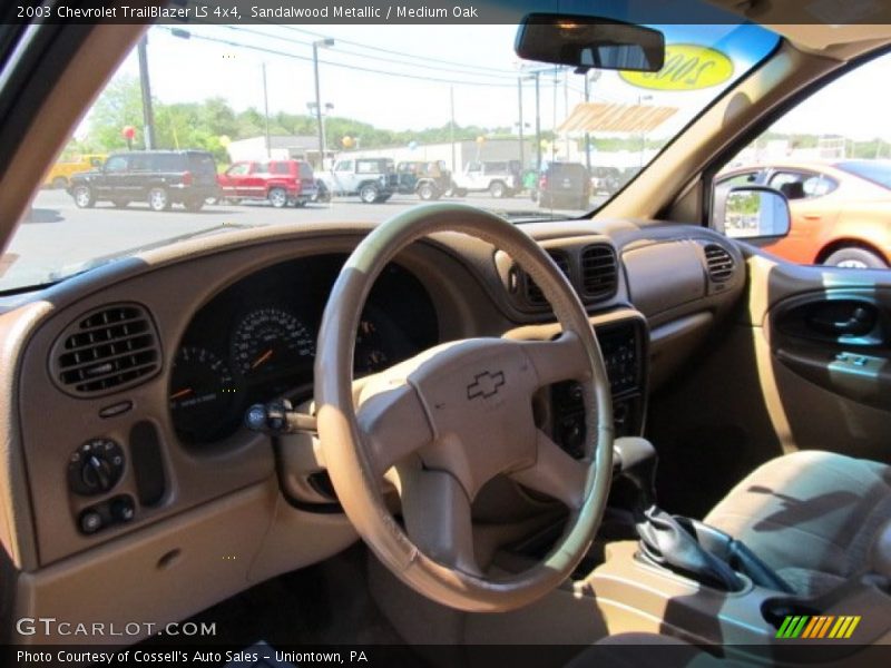 Sandalwood Metallic / Medium Oak 2003 Chevrolet TrailBlazer LS 4x4